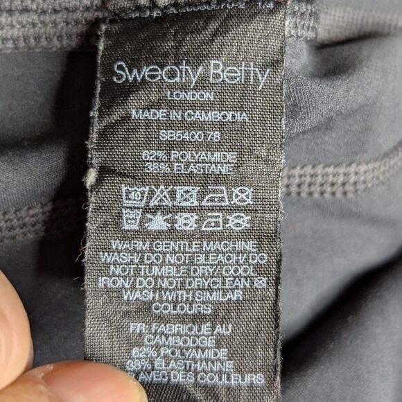 Sweaty Betty Sz S The Power 7/8 Workout Leggings Dark Gray Yoga Workout Athletic - Picture 8 of 11